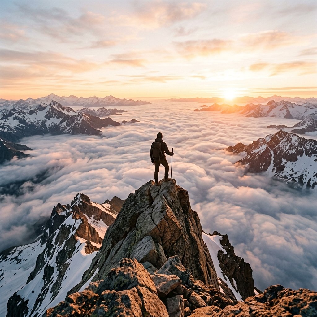 Golden Sunrise Mountain Inspiration